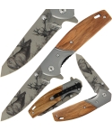 Deer Design Lock Knife