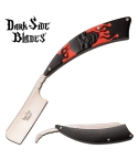 Dark Side Blades DS-082RD Straight Razor - Red Skull Design