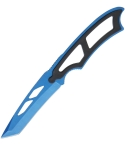 CN211430BL Blue coated Neck Knife Fixed Blade