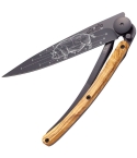 Deejo DEE1GB152 37g Prime Cut Linerlock Knife Olive Wood