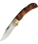 Marbles MR562 Large Burl Wood Lockback Knife