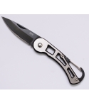 Black Carabiner EDC Folding Knife