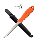 Elk Ridge ER-200-06OR Injection Molded Filleting Knife - Orange
