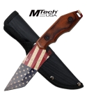 MTech USA MT-20-87A American Flag Fixed Blade Knife