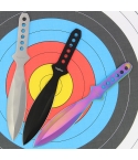 Perfect Point TK-114-3 Rainbow Triple Throwing Knife Set