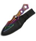 Albainox 32388 Toxic Rainbow Throwing Knife