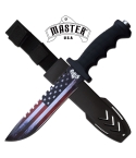 Master USA MU-20-04A Large American Flag Fixed Blade