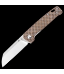 QSP QS130-A Penguin Sheepsfoot Linerlock Knife | Brown