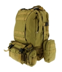 Golan™ 50L 72 Hour Tactical Molle Backpack Khaki