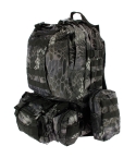 Golan™ 50L 72 Hour Tactical Molle Backpack Black Camo