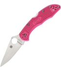 Spyderco SC11FPPNS30V Pink Heals Delica Lockback Knife