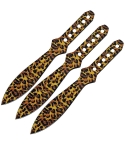 Rite Edge CN211414CT Cheetah Print Throwing Knives Set