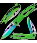 Golan GOL-771-GN Lock Knife Steel & Green