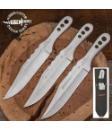 Hibben Throwing Knives Triple Set With Sheath
