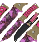 Golan GOL-265PK Woodland Camo Fixed Blade Knife