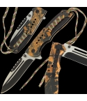 Golan GOL-308 Folding Knife Paracord Outdoor Camo