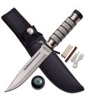 HK-695 Survivor Saw Back Fixed Blade Knife