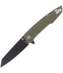 QSP Phoenix QS108B2 Liner Lock Knife Green G-10