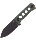 QSP QS141C2 Canary Neck Knife Fixed Blade Green Micarta