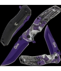 Golan GOL-539PP Purple Folding Knife with Ferryman Handle