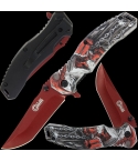 Golan GOL-539RD Red Folding Knife with Ferryman Handle