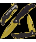 Golan GOL-535GD Gold Folding Knife with Honeycomb Handle