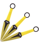 Golan GOL-0943YL 3pc Kunai Throwing Knife Set and Sheath