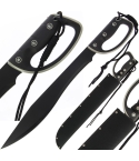 K-MACH-123 24" Machete with Rubber Handle