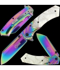 Golan GOL-531P Rainbow Folding Knife with Pearl Handle