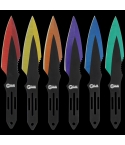 Golan GOL-2206 Multi-Coloured 6pc Throwing Knife Set