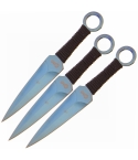 Golan GOL-0943BL 3pc Anodised Blue Kunai Throwing Set