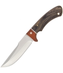 K-FB-572 10" Fixed Blade Knife Classic Style with Wooden Handle and Sheath