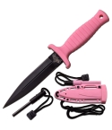 Master USA MU-1141PK Fixed Blade Knife - Pink