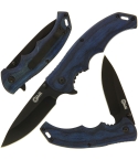 Golan GOL-541-BL Folding Knife with Blue Pakkawood Handle