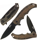 Golan GOL-541-GY Folding Knife with Pakkawood Handle