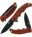 Golan GOL-541-RD Folding Knife with Red Pakkawood Handle