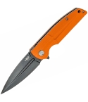BTKG34B3 Bestech Fin Linerlock Pocket Knife Orange Black