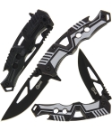 Golan GOL-558GY Grey & Black Linerlock Lock Knife