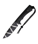 Acta Non Verba ANVP250-001 Zebra Camo Fixed Blade