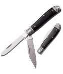 Elk Ridge ER-220BW Gentleman's Trapper - Black Bone