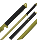 Golan SW-20GD Gold Canes Cutter Tanto Ninja Sword