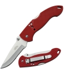 Master USA MU-1123RD Simple Backlock Knife - Red