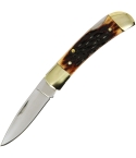 Bone Handle Pocket Knife with Copper Ferrules