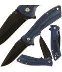 5401WD-BL Lock Knife with Blue Pakkawood Handle