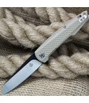 QSP Phoenix Ball Bearing Sheepsfoot Lock Knife - Tan