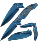 Anglo Arms ANG-521 Blue Titanium Lock Knife