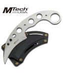 MTech MT-664SL Fixed Blade Karambit - Silver