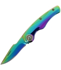 6cm Shiny Rainbow Non-Locking EDC Knife