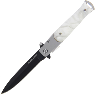 Golan GOL-721P 8.5" Stiletto Lock Knife - Pearl