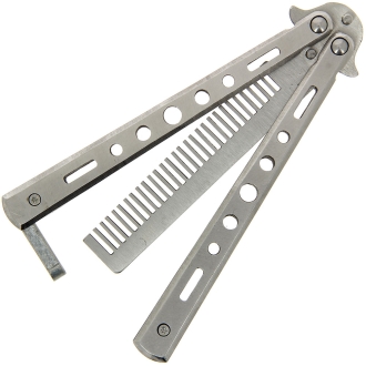 Stainless Steel Balisong Comb Trainer
